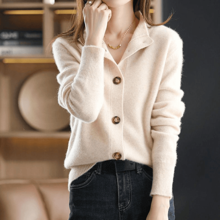 W&W Mode - Wohlfühlpullover - Damen Gemütlicher Strickpullover