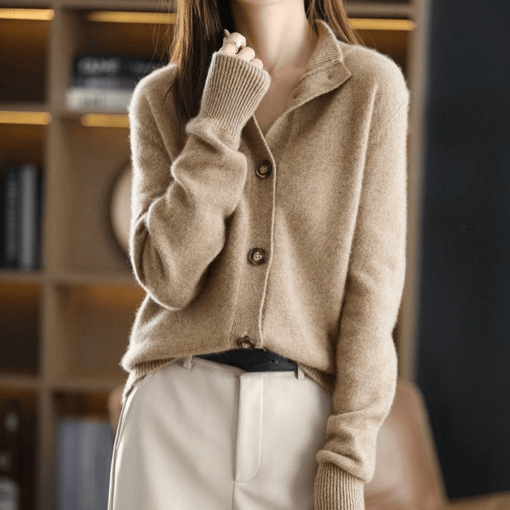 W&W Mode | Button-Up Kaschmir Weste für Damen