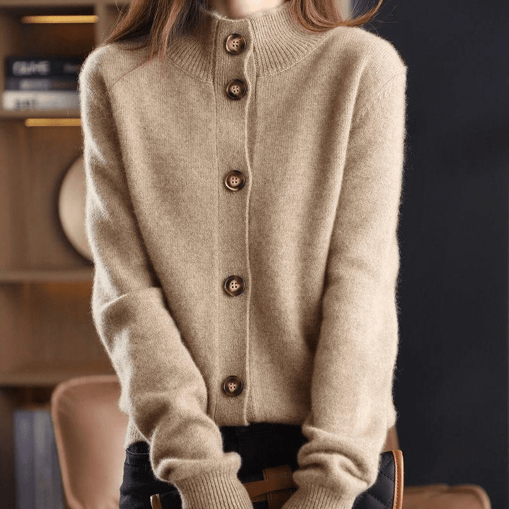 W&W Mode | Button-Up Kaschmir Weste für Damen
