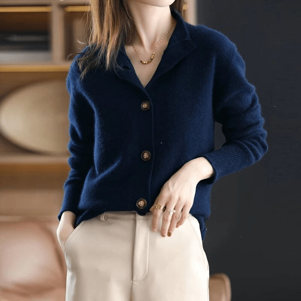 W&W Mode - Wohlfühlpullover - Damen Gemütlicher Strickpullover