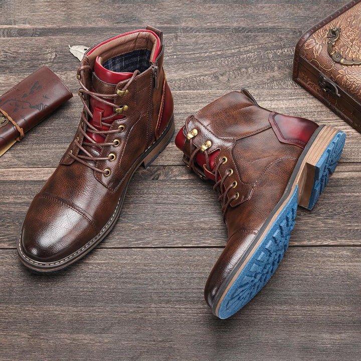 W&W Mode | Klassische Oxford Lederstiefel Für Herren