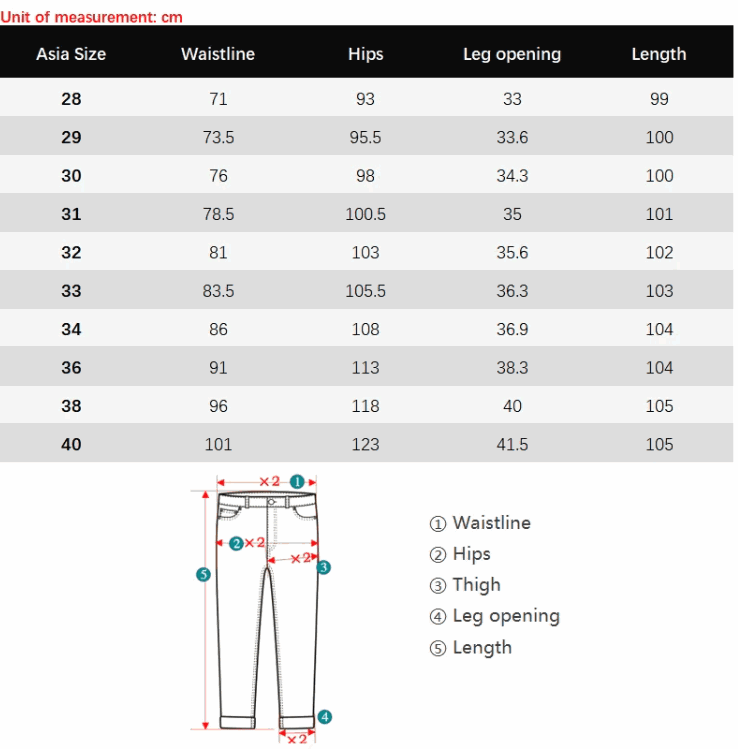 W&W Mode | Herren Stretch Denim Hose Mit Reißverschluss