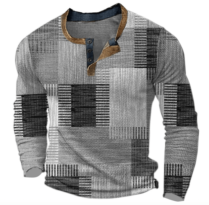 W&W Mode | Bequem Trendy Herren Pullover Einzigartiges Karomuster