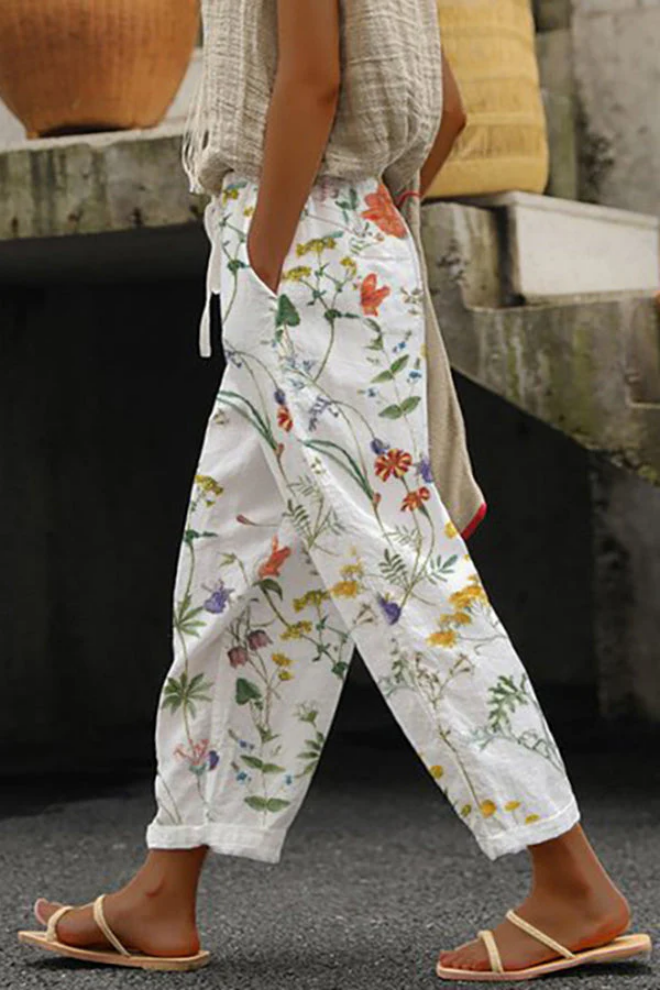 W&W Mode | Lässig Unique Printed Button Pocket Pants