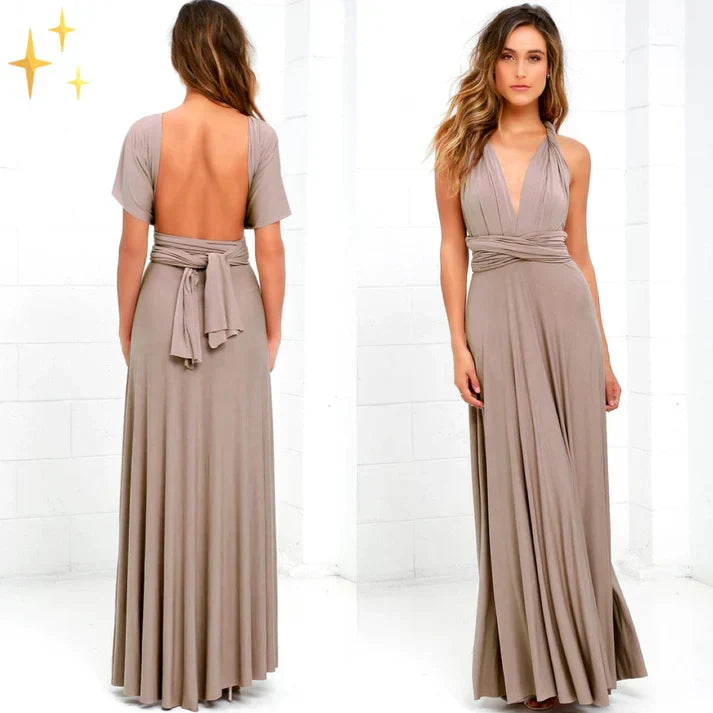 W&W Mode | Wandelbar Elegantes Kleid in Vielseitiger Wickeloptik