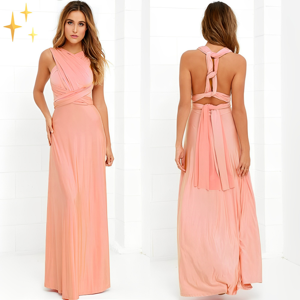 W&W Mode | Elegantes Baumwoll Wickelkleid