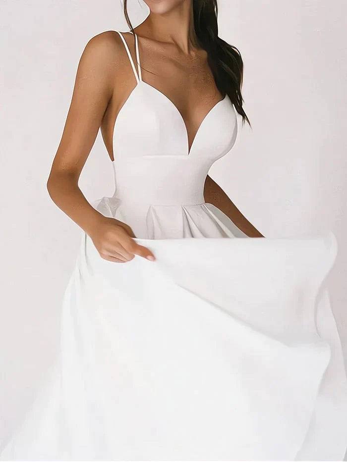 W&W Mode - Elegantes Kleid mit V-Ausschnitt