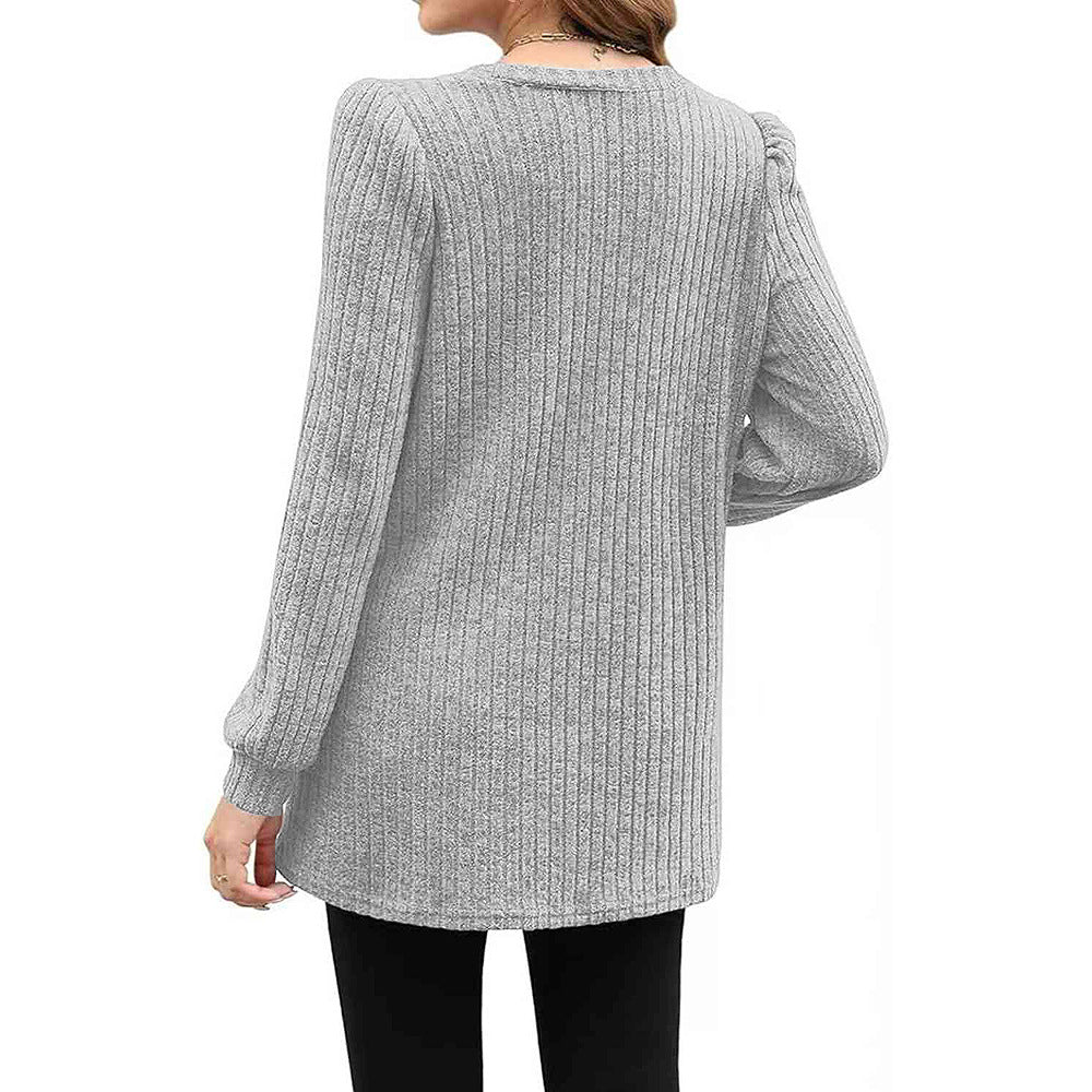 W&W Mode |  Herbst und Winter neue halblange Pullover Kleid Frau