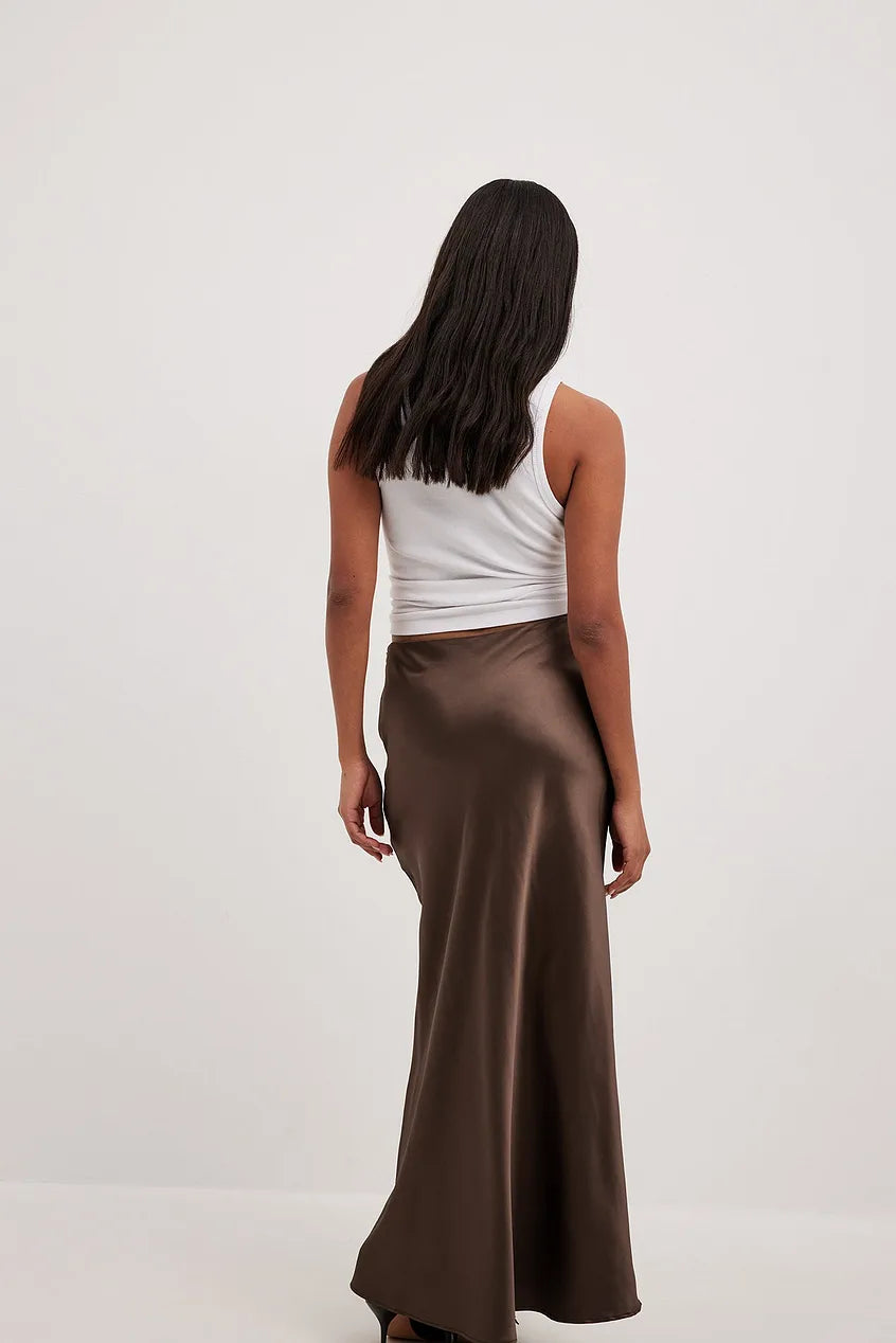 W&W Mode | Satinrock Mit Hoher Taille Anna