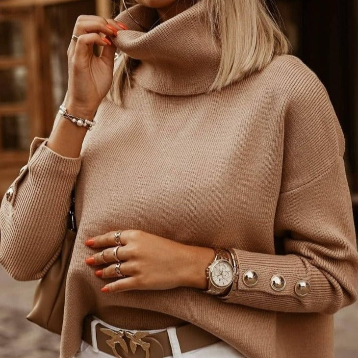 W&W Mode | Eleganter Rollkragenpullover für Damen