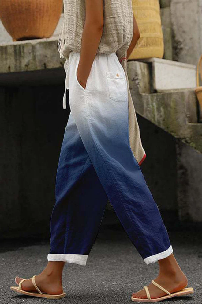 W&W Mode | Casual Unique Printed Button Pocket Pants