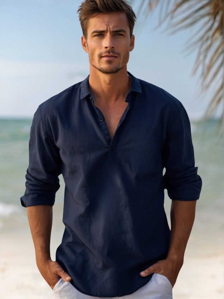 W&W Mode | Luxe Leinenhemd Für Männer