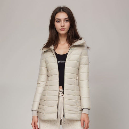 W&W Mode – Stylischer Langer Mantel mit Weichem Innenfutter und Kapuze