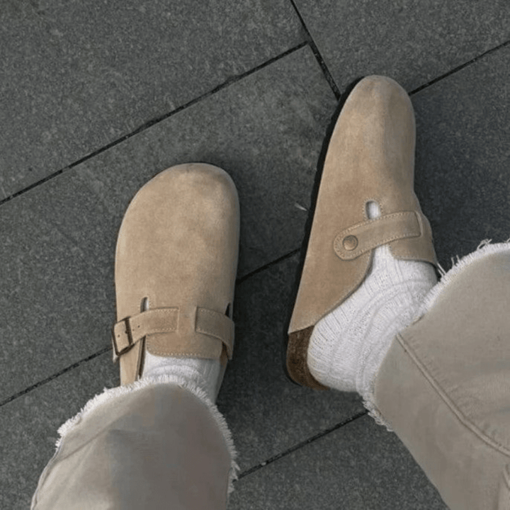 W&W Mode | Premium Unisex Leder Boston Sandalen