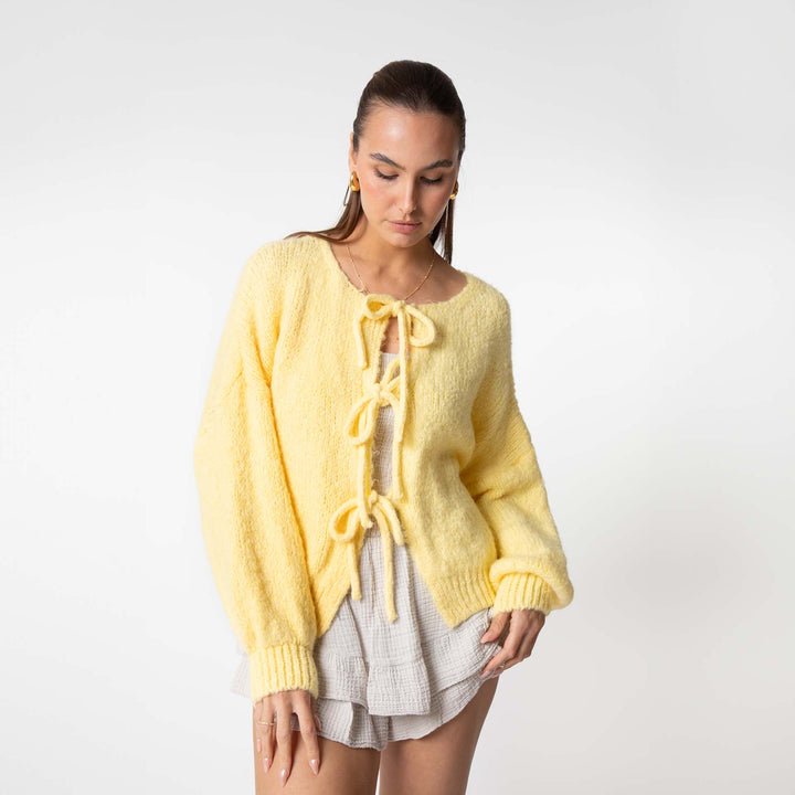 W&W Mode | Strickjacke Mit Schleifen