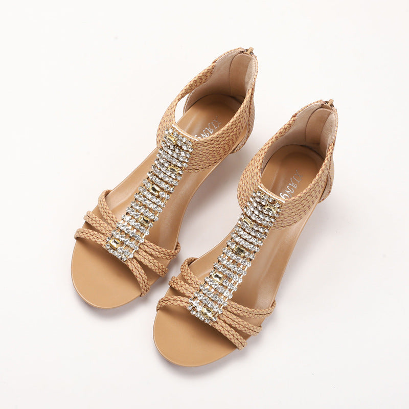 W&W Mode | Dames Boho-Keilsandalen