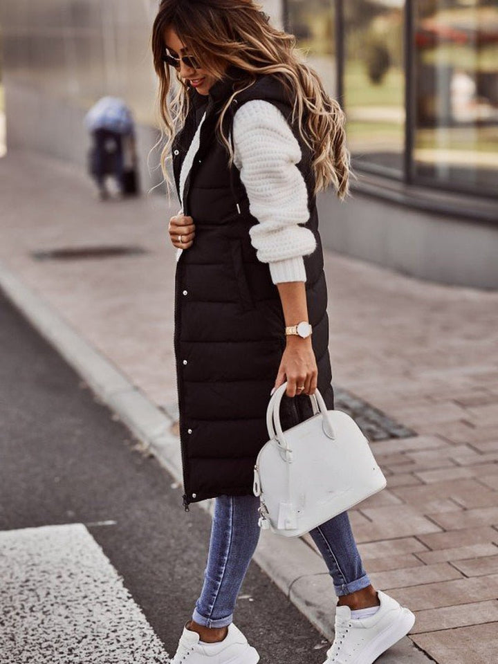 W&W Mode | Langer Bodywarmer Weste Camilla