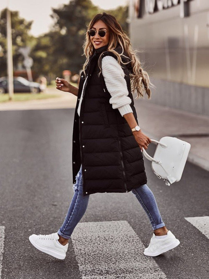 W&W Mode | Langer Bodywarmer Weste Camilla