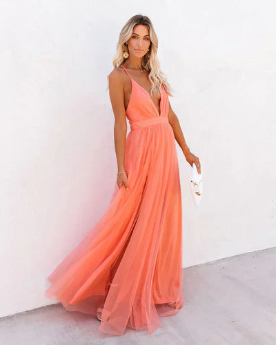 W&W Mode | Langes Kleid 'petaldust'