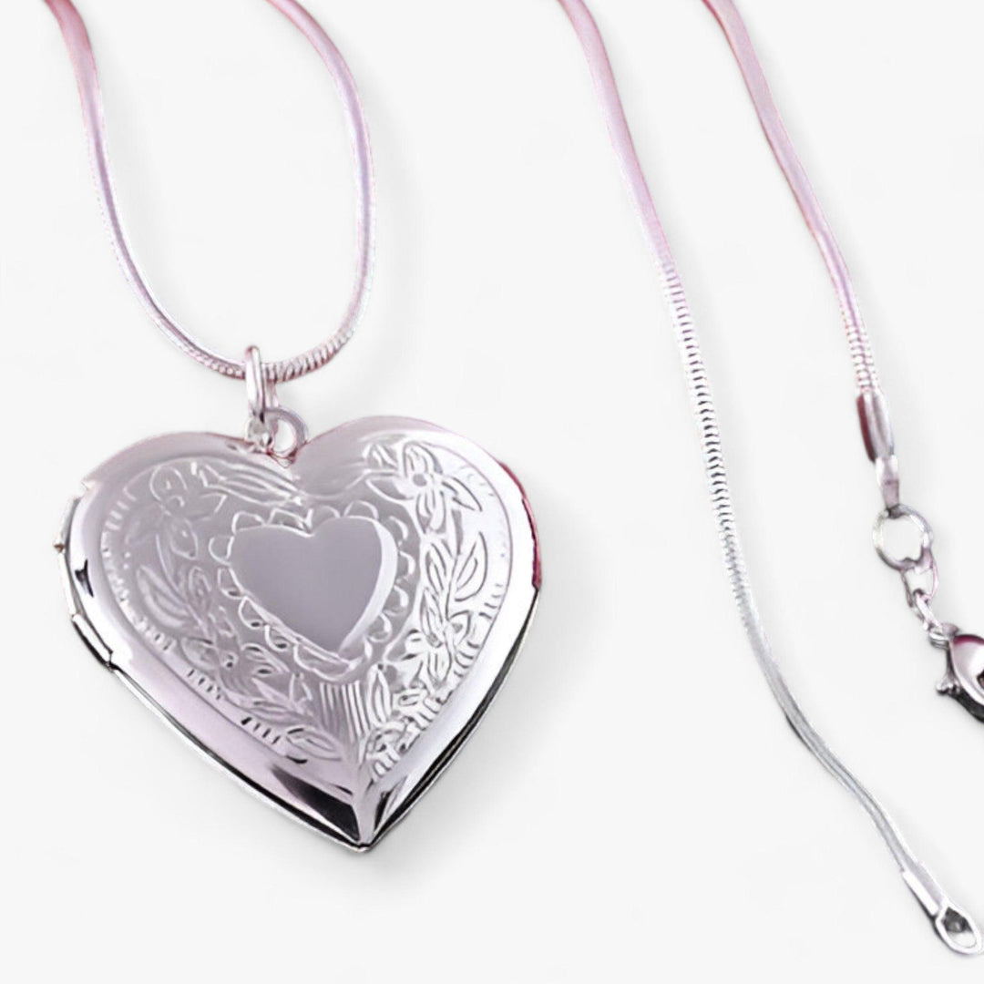 W&W Mode | Herz Foto Kette in Silber