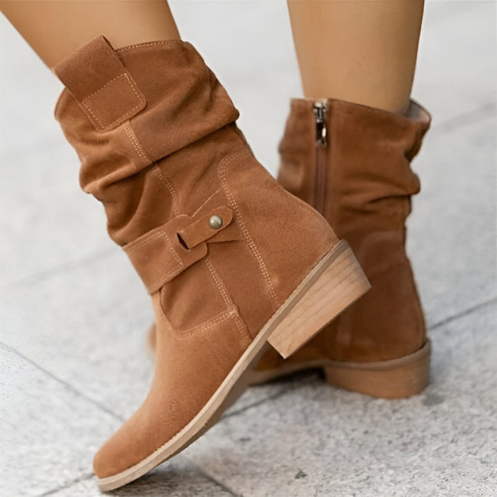 W&W Mode | Lässige Stiefel Aus Wildleder Mit Spitzer Zehe