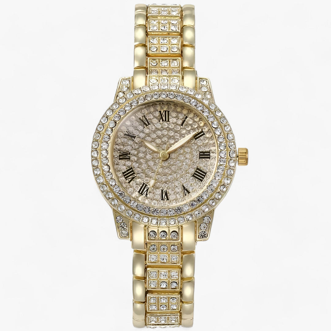 W&W Mode | Rund Zirconia Steine Uhr