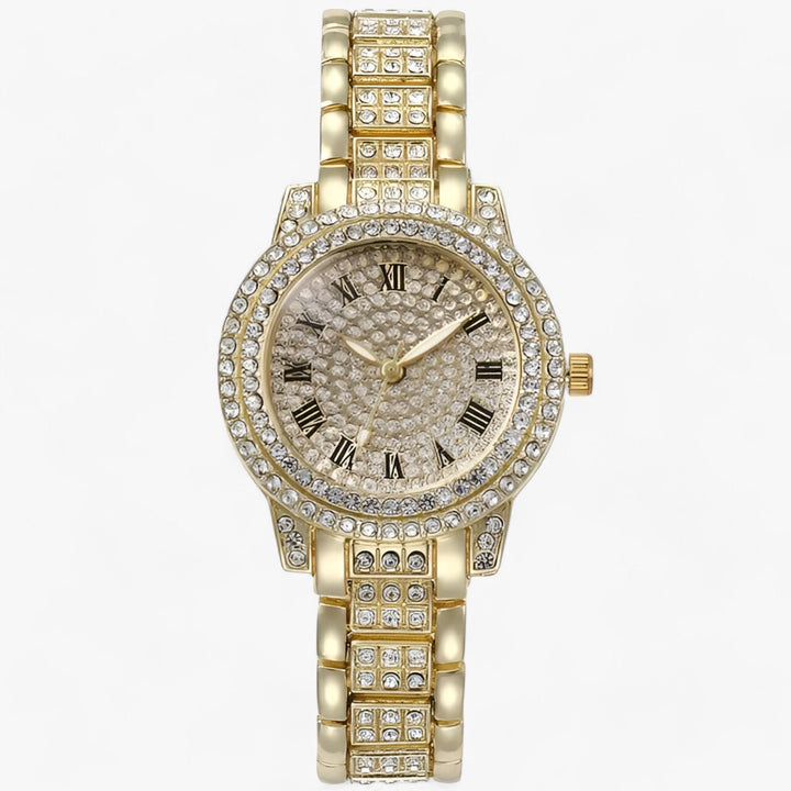W&W Mode | Rund Zirconia Steine Uhr