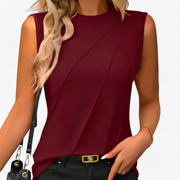 W&W Mode | Schlanker Ärmelloser Sommerbluse für Frauen