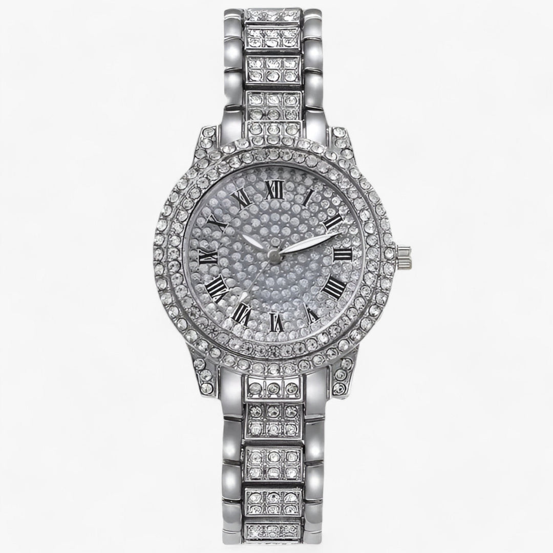 W&W Mode | Rund Zirconia Steine Uhr