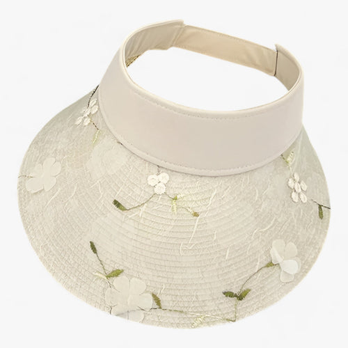 Stilvoller Strohhut - Sonnenschutz & Blumenakzent