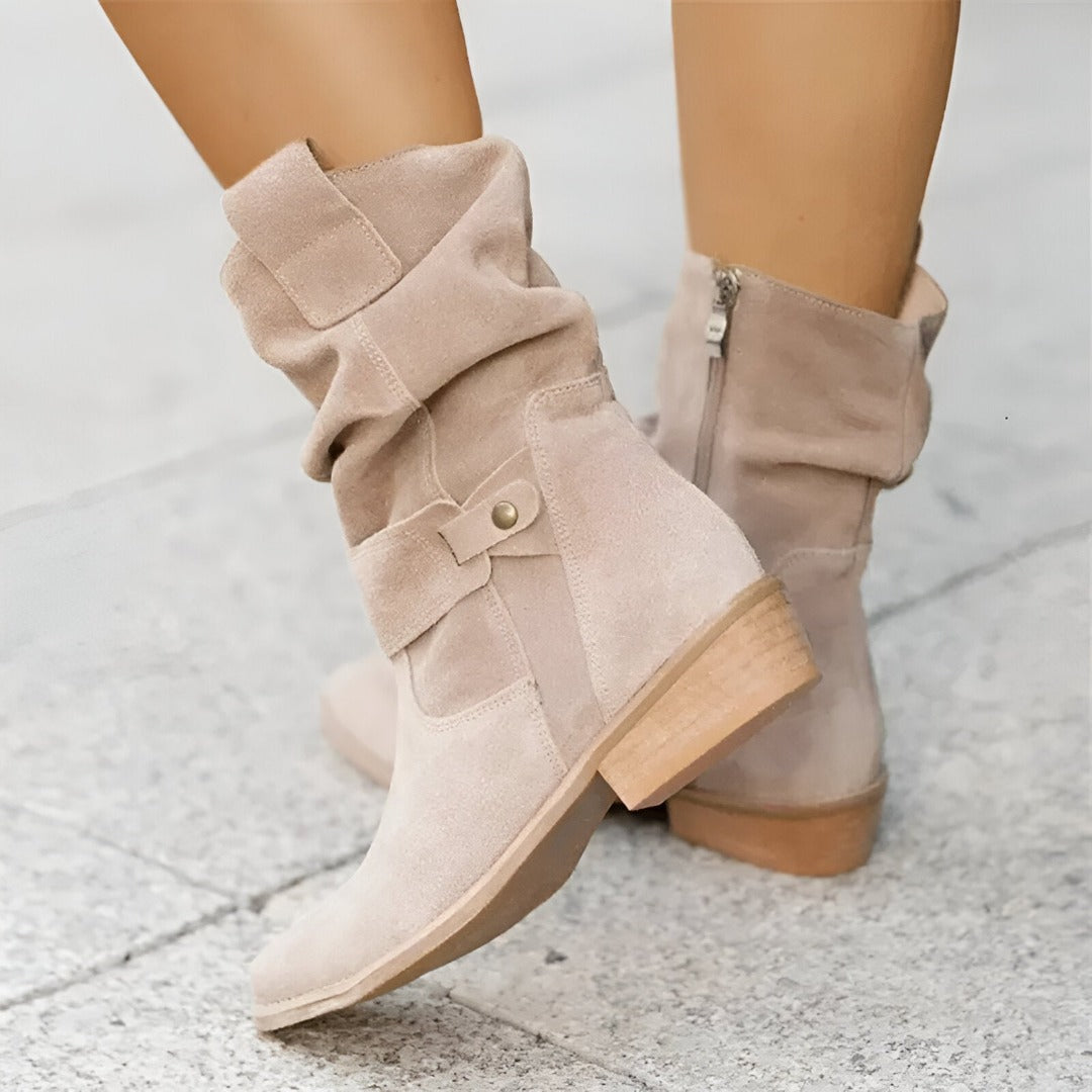 W&W Mode | Lässige Stiefel Aus Wildleder Mit Spitzer Zehe