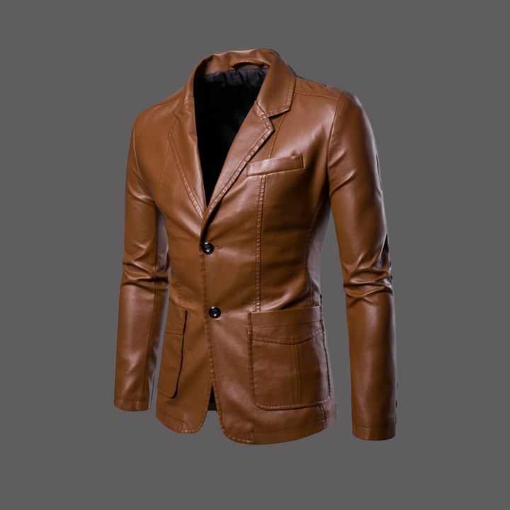 W&W Mode - Modische Leathet Jacke für Männer