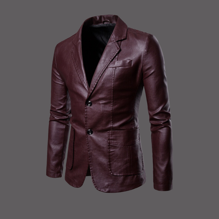 W&W Mode - Modische Leathet Jacke für Männer