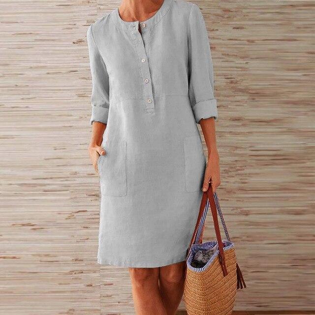 W&W Mode - Kleid aus Midi-Länge für Frauen