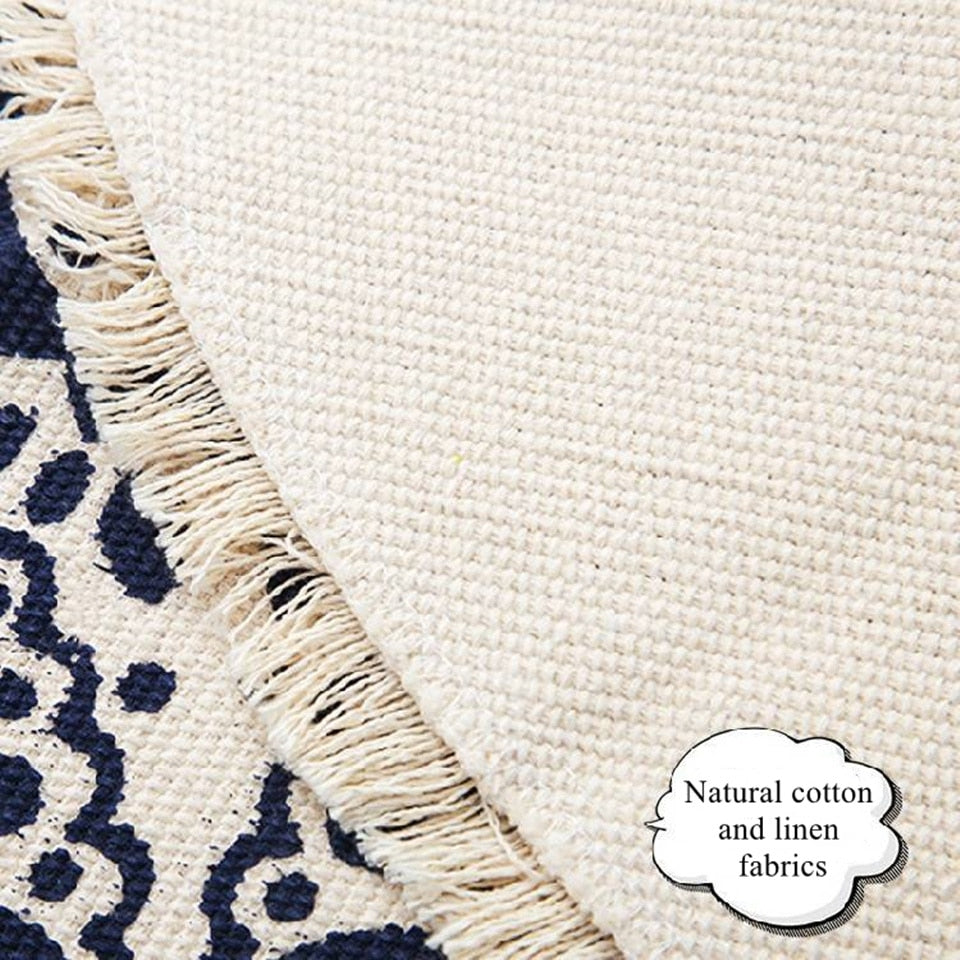 W&W Mode | Boho Stil Quasten Strandteppich