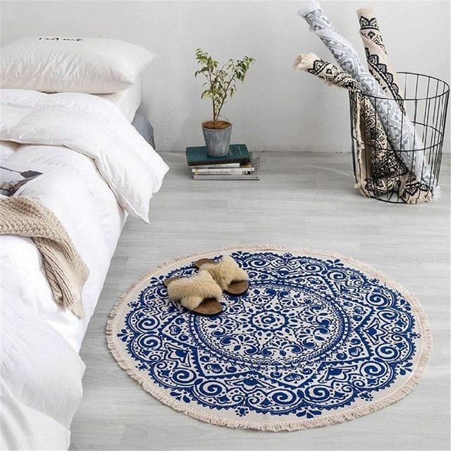 W&W Mode | Boho Stil Quasten Strandteppich