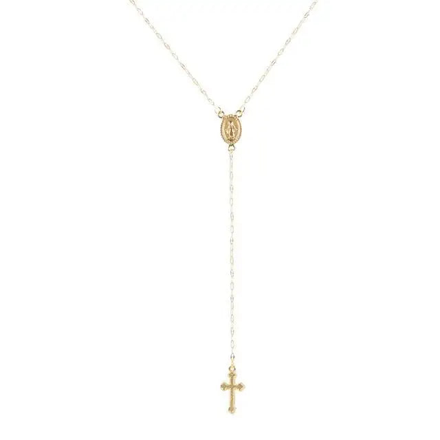 W&W Mode | Elegante Rosenkranz Kette für Damen