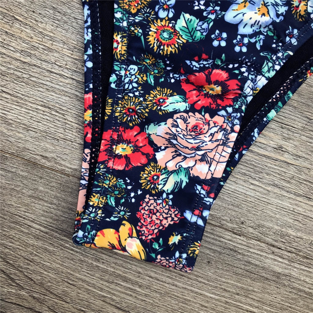 W&W Mode | Bandeau Blumenmuster Bikini