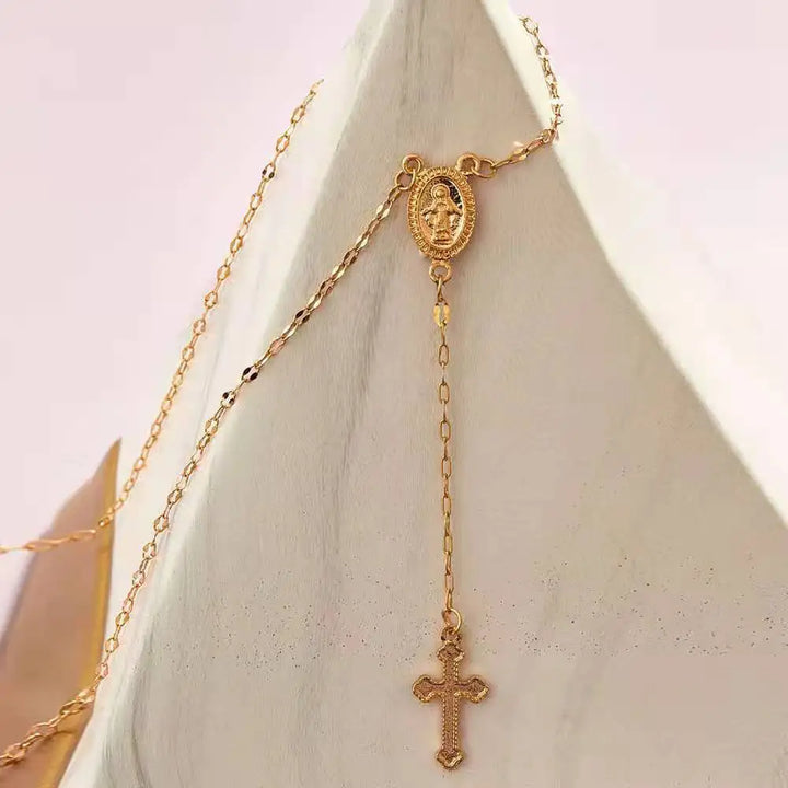W&W Mode | Elegante Rosenkranz Kette für Damen