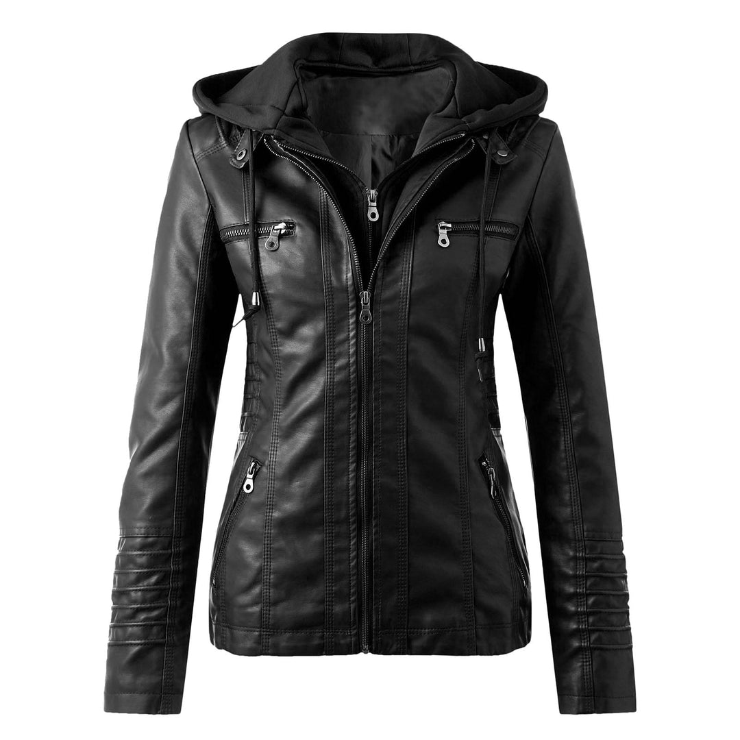 W&W Mode | Designer-Lederjacke Mit Kapuze