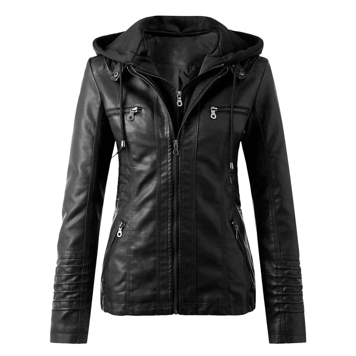 W&W Mode | Designer-Lederjacke Mit Kapuze