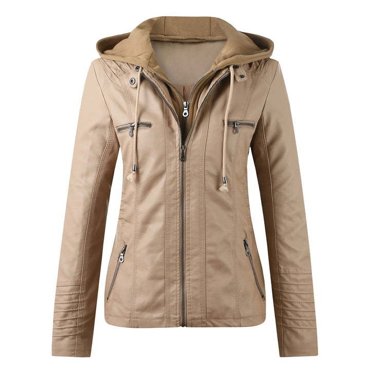W&W Mode | Designer-Lederjacke Mit Kapuze