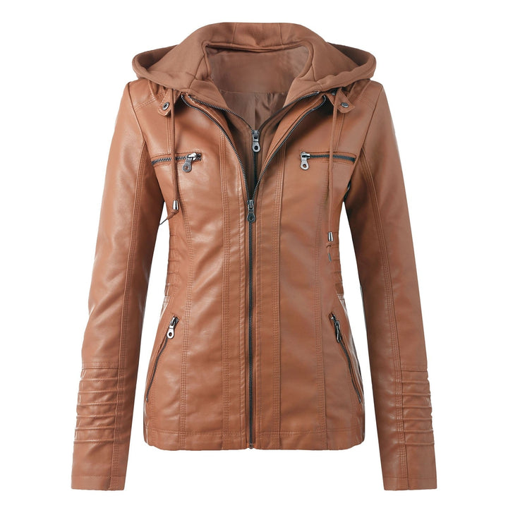 W&W Mode | Designer-Lederjacke Mit Kapuze