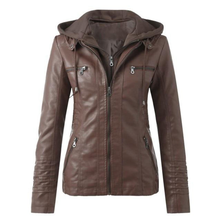 W&W Mode | Designer-Lederjacke Mit Kapuze