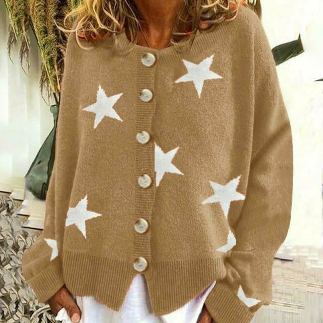W&W Mode | Strickjacke Mit Sternenprint
