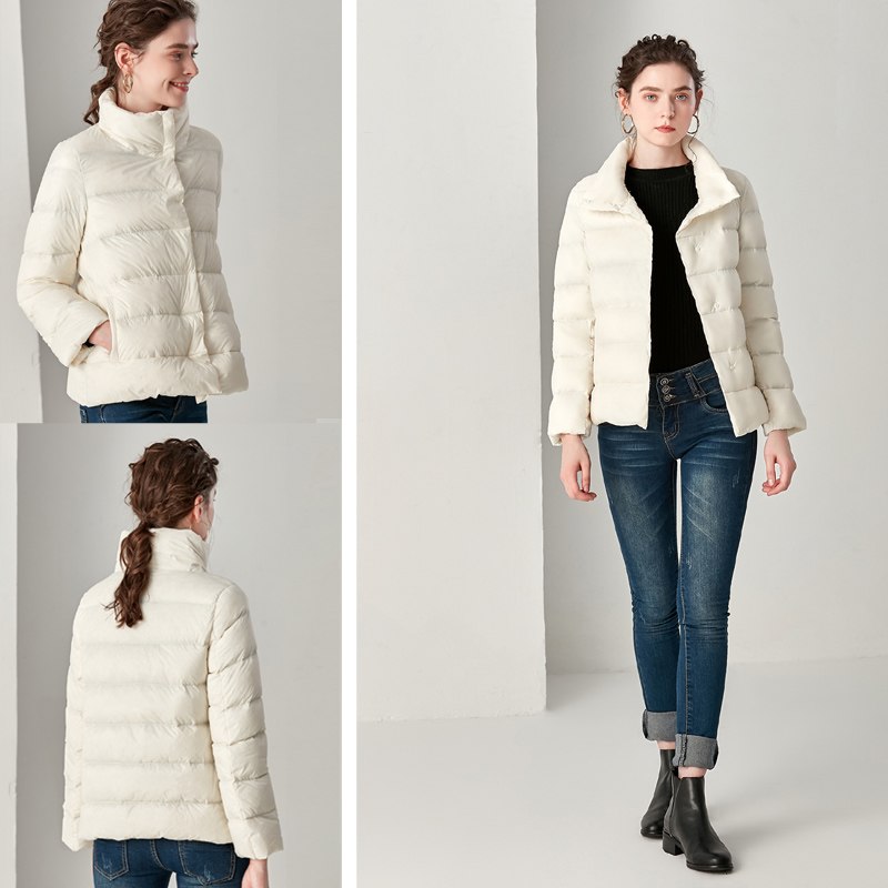 W&W Mode Élégante - Ultra Leicht Daunen Plus Daunenjacke