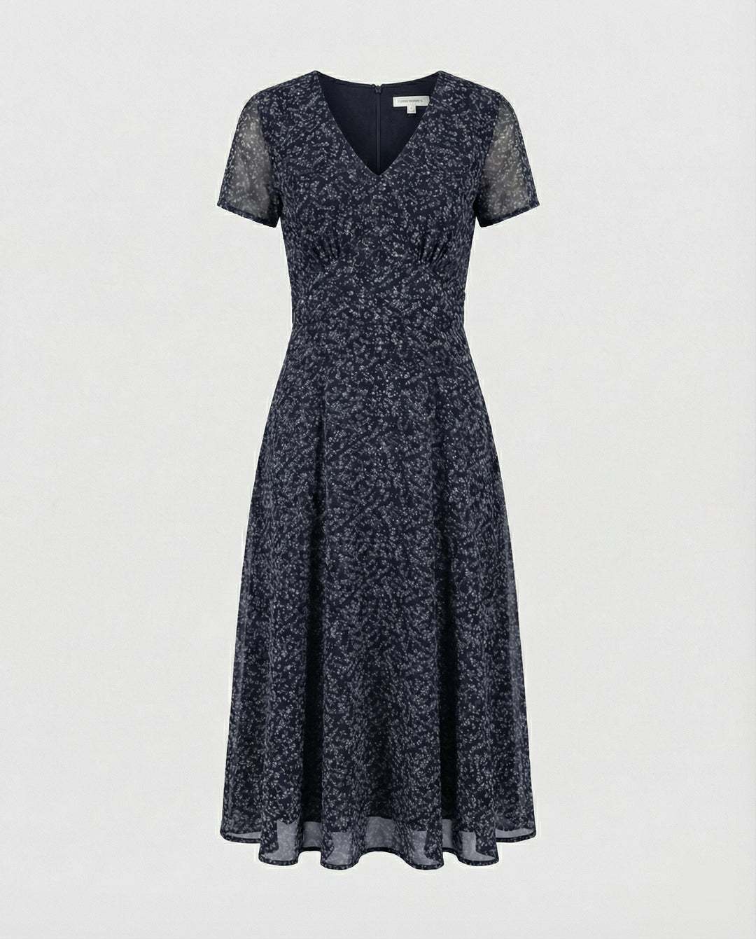 W&W Mode - Elegantes Kleid mit V-Ausschnitt Schwingender Saum