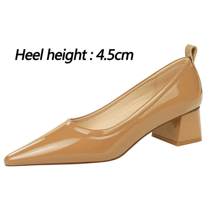 W&W Mode | Damen High Heels Spitz Professionelle OL Damen Schuhe 4.5cm