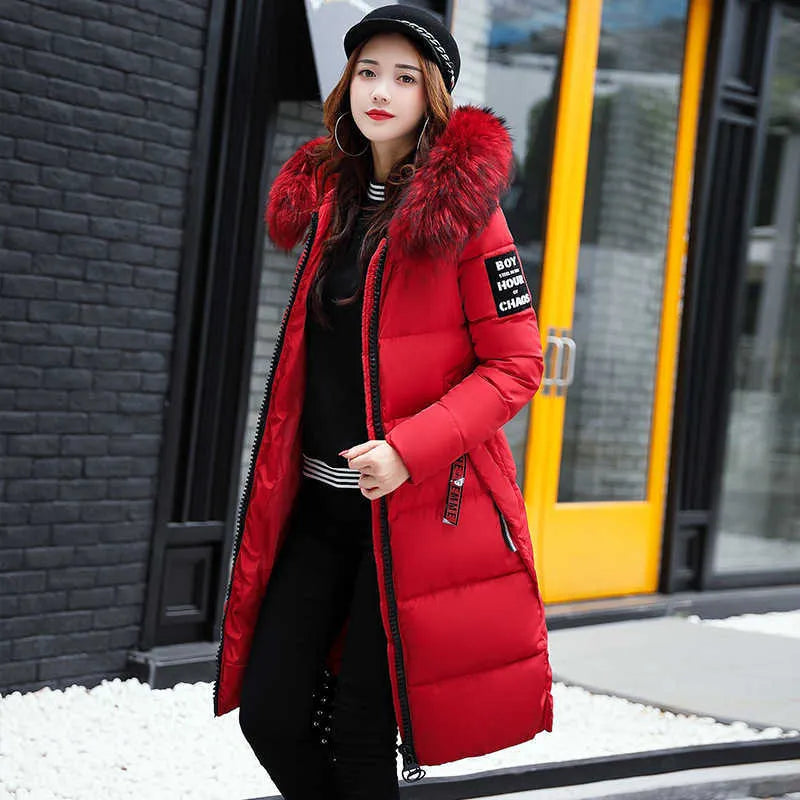 W&W Mode | Lange Jacke Mit Pelzkragen