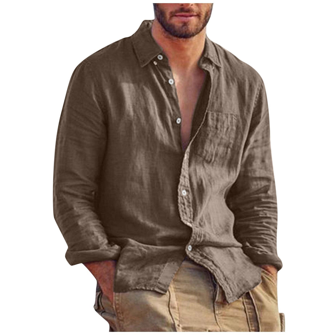 W&W Mode | Leinen T-shirt V-ausschnitt Herren